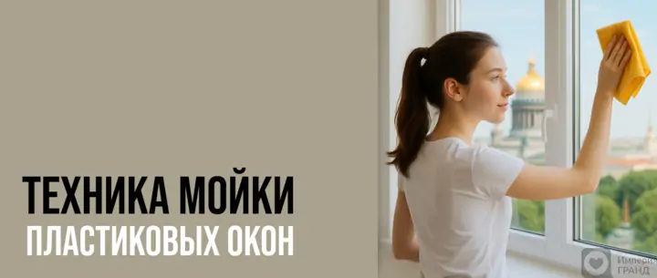 Техника мойки пластиковых окон